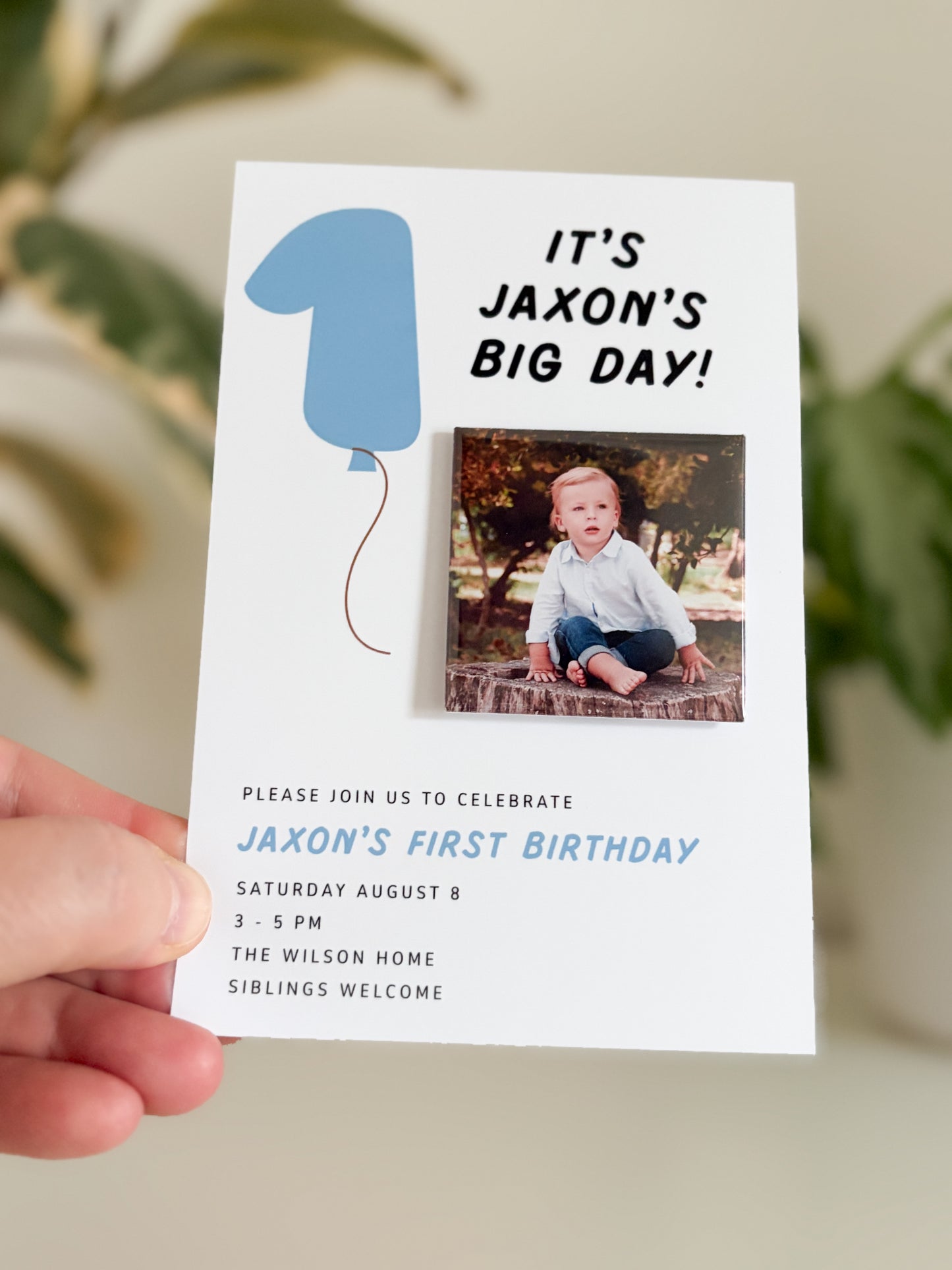Baby Announcement & First Birthday Magnets