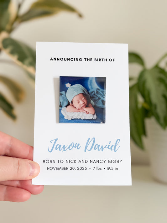 Baby Announcement & First Birthday Magnets
