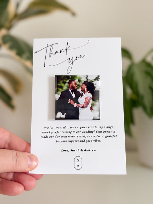 Wedding Thank You Magnets
