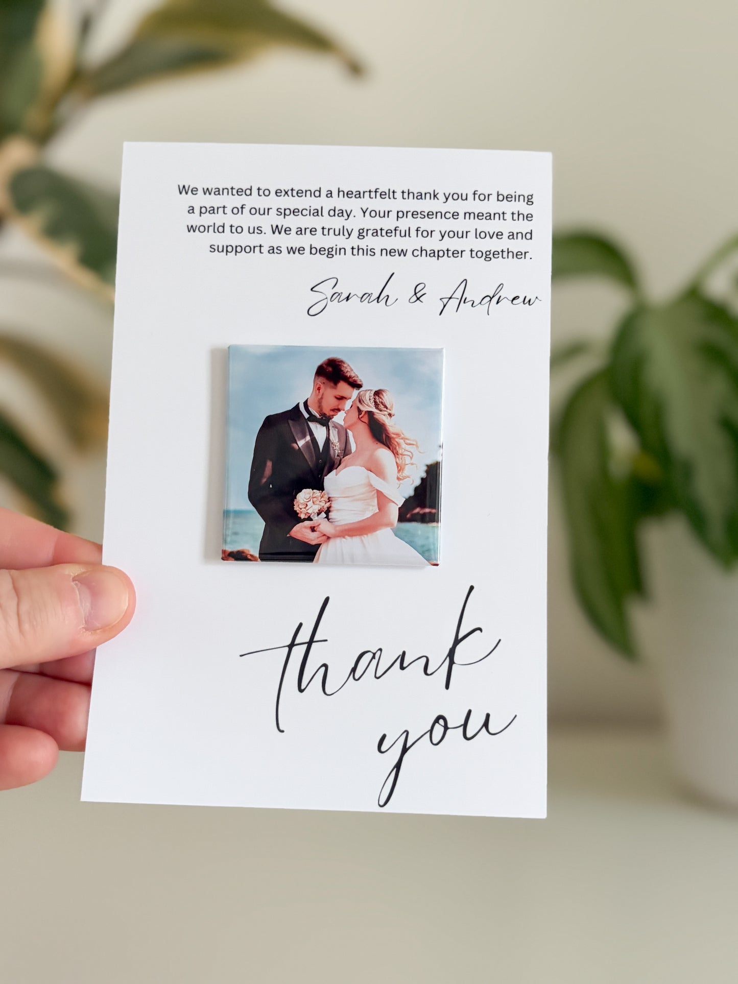 Wedding Thank You Magnets