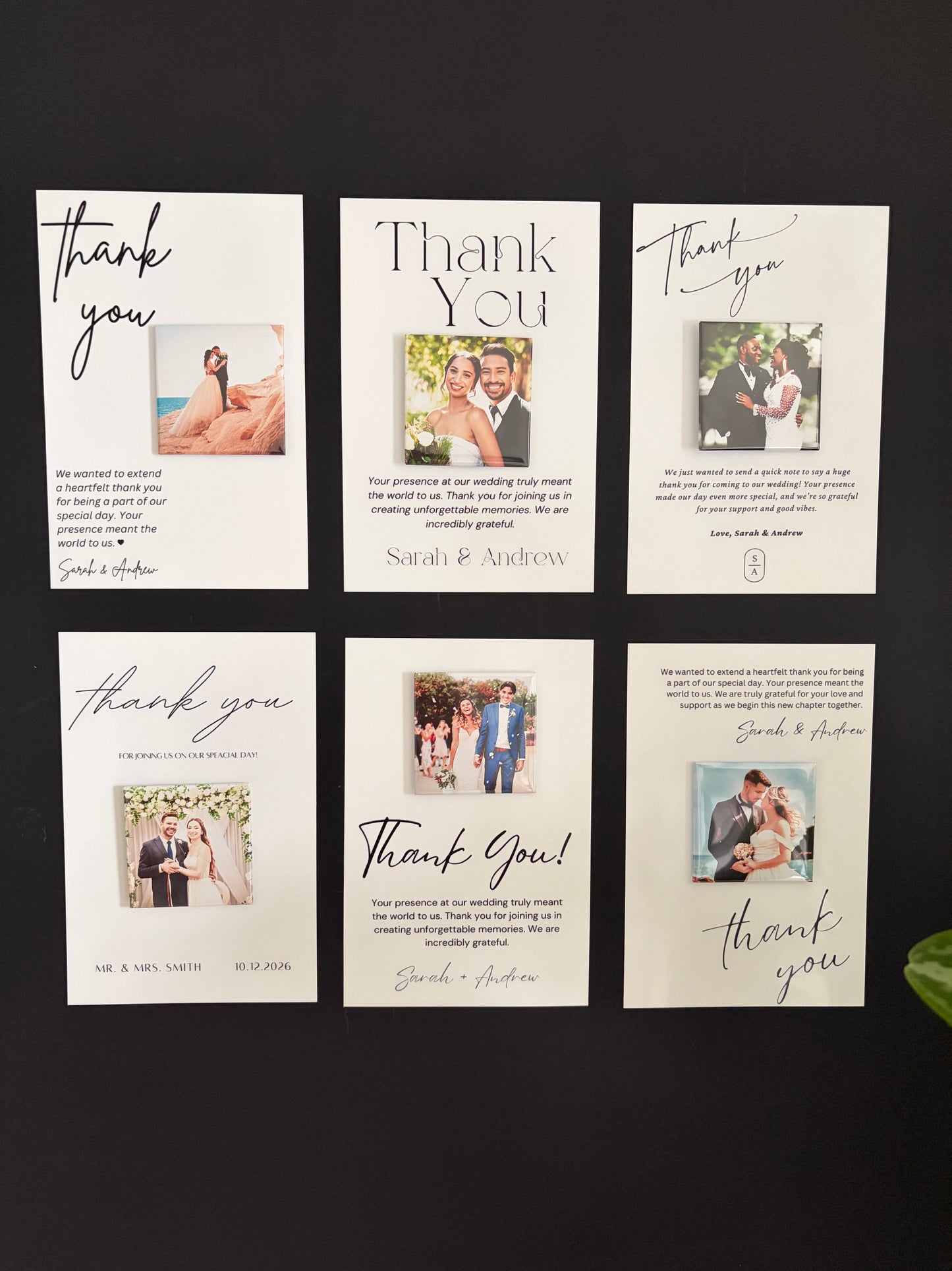 Wedding Thank You Magnets